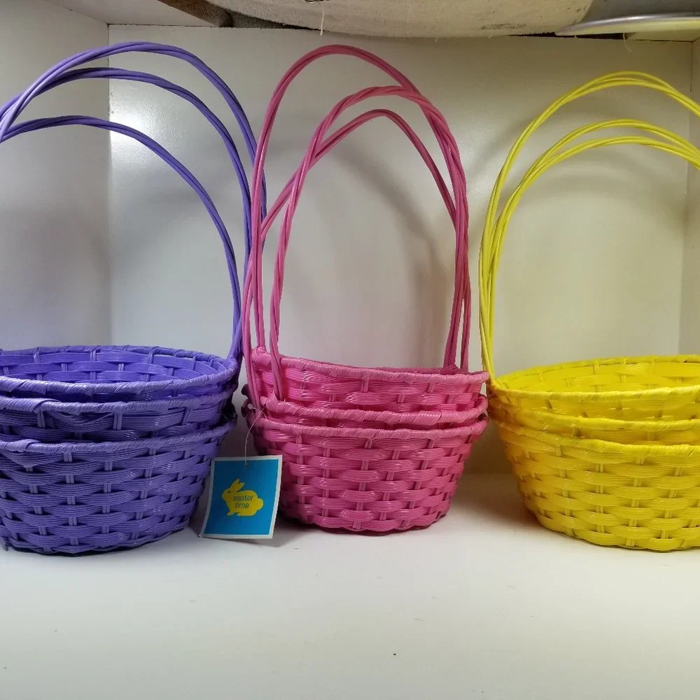 Set of 9 ester Basket's plastic and wire 6